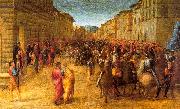 GRANACCI, Francesco Entry of Charles VIII into Florence  dfg oil painting picture wholesale